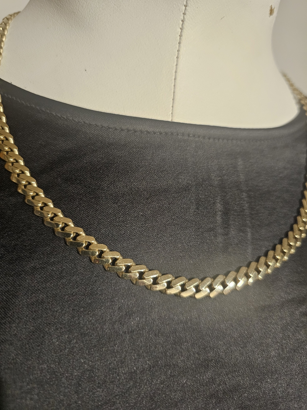 Real 14k Gold Cuban Link Chain Necklace